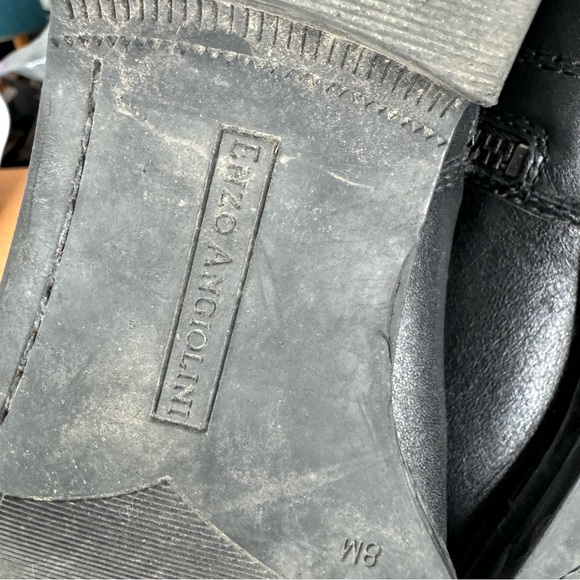 Enzo Angiolini Black Leather Boots - Picture 6 of 7